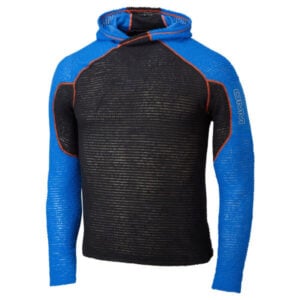 OC154_Core_Hoodie_Black_Blue_Angle_Hood_down