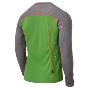 Simple_OC145_Flow_Tee_Zip_LS_Green_Grey_Back_Angle