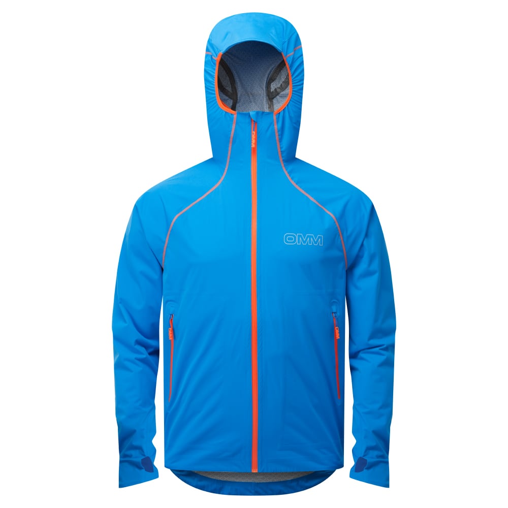OC195_Kamleika_Jacket_Blue_Front_Hood_Up
