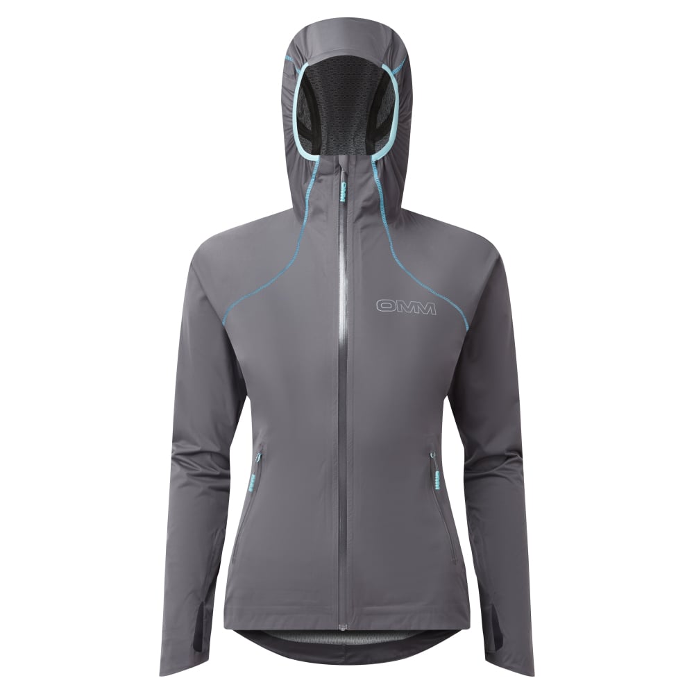 OC196_Kamleika_Jacket_W_Grey_Front_Hood_Up