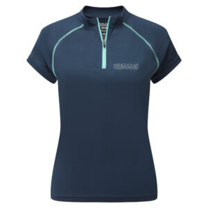 OC199_Bearing_Zip_Tee_Blue_Front womens