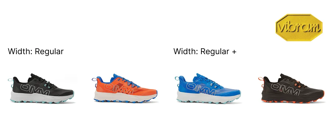 OMM Trail Shoe in various colourways and width options