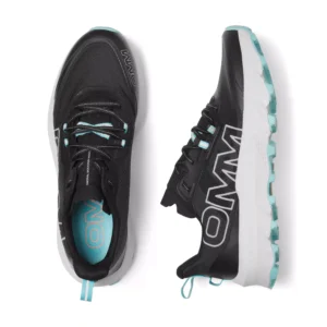 Trail teal and black side and top web