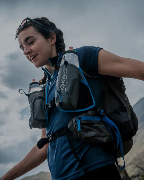 Runner wearing an OMM running vest