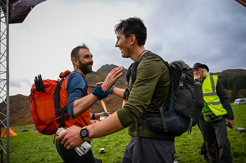 OMM competitors at the finish