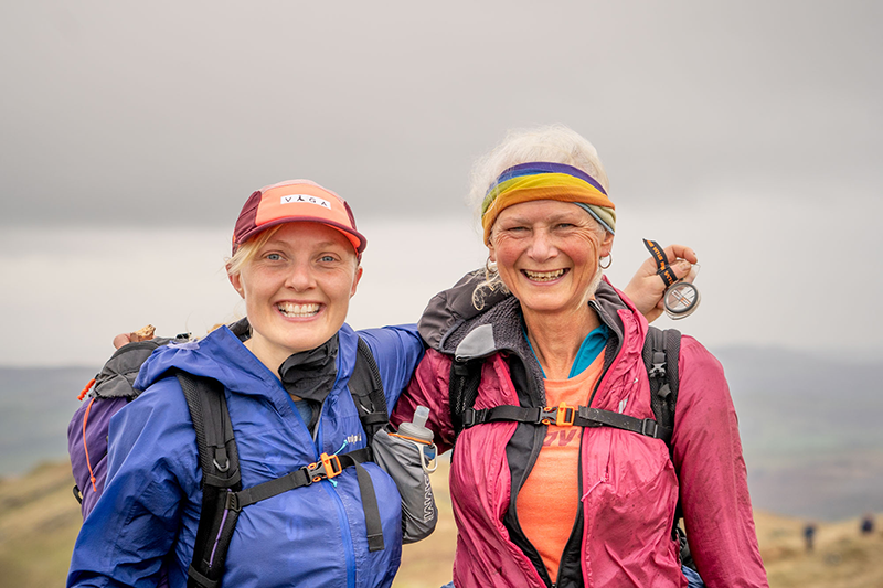 Nicky Spinks and her teammate at the OMM